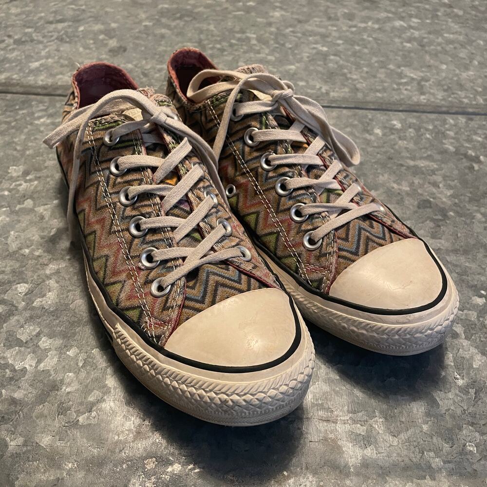 Converse All Star Missoni Zig Zag Pattern Low Top Sneakers Shoes Mens 6 Womens 8